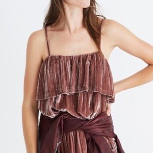Madewell Crushed Velvet Tank Top